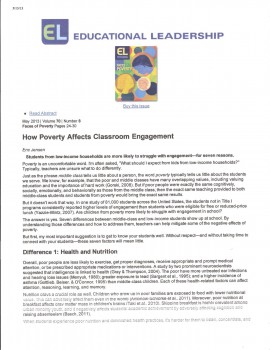 How Poverty Affects Classroom Engagement - Inflexion