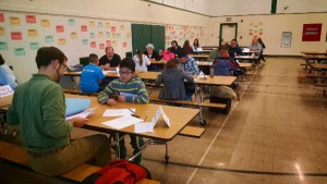 Hamlin middle school cafeteria